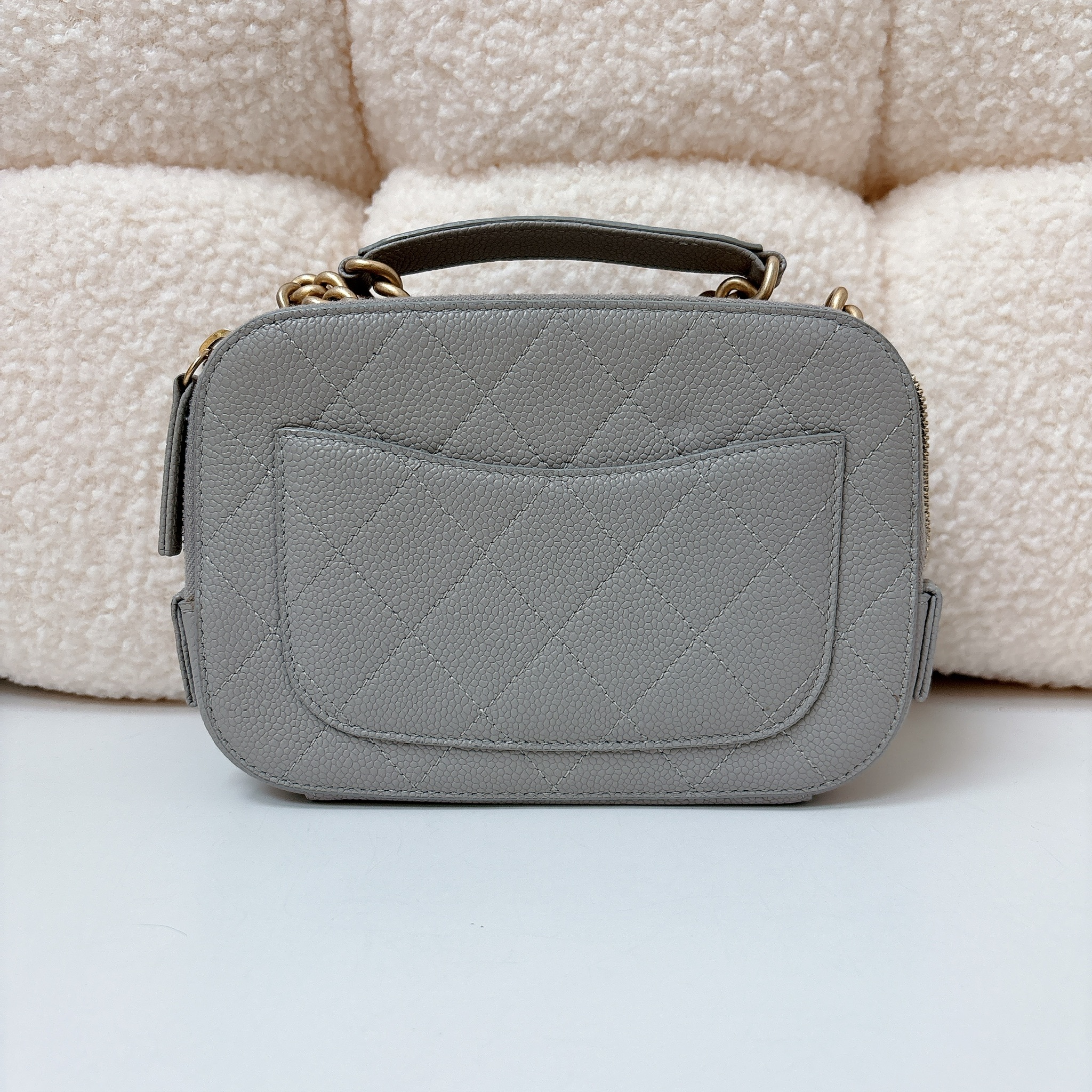 Chanel Camera Bag - Grey / Ghw