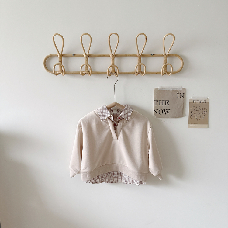 假兩件式襯衫上衣