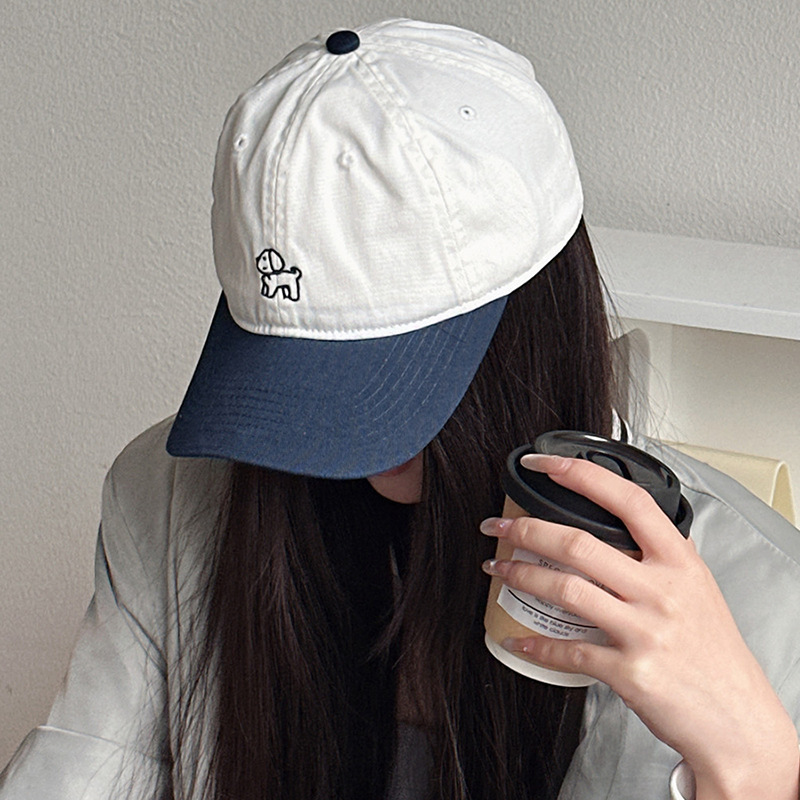 Japanese Style Cartoon Puppy Embroidered Baseball Cap