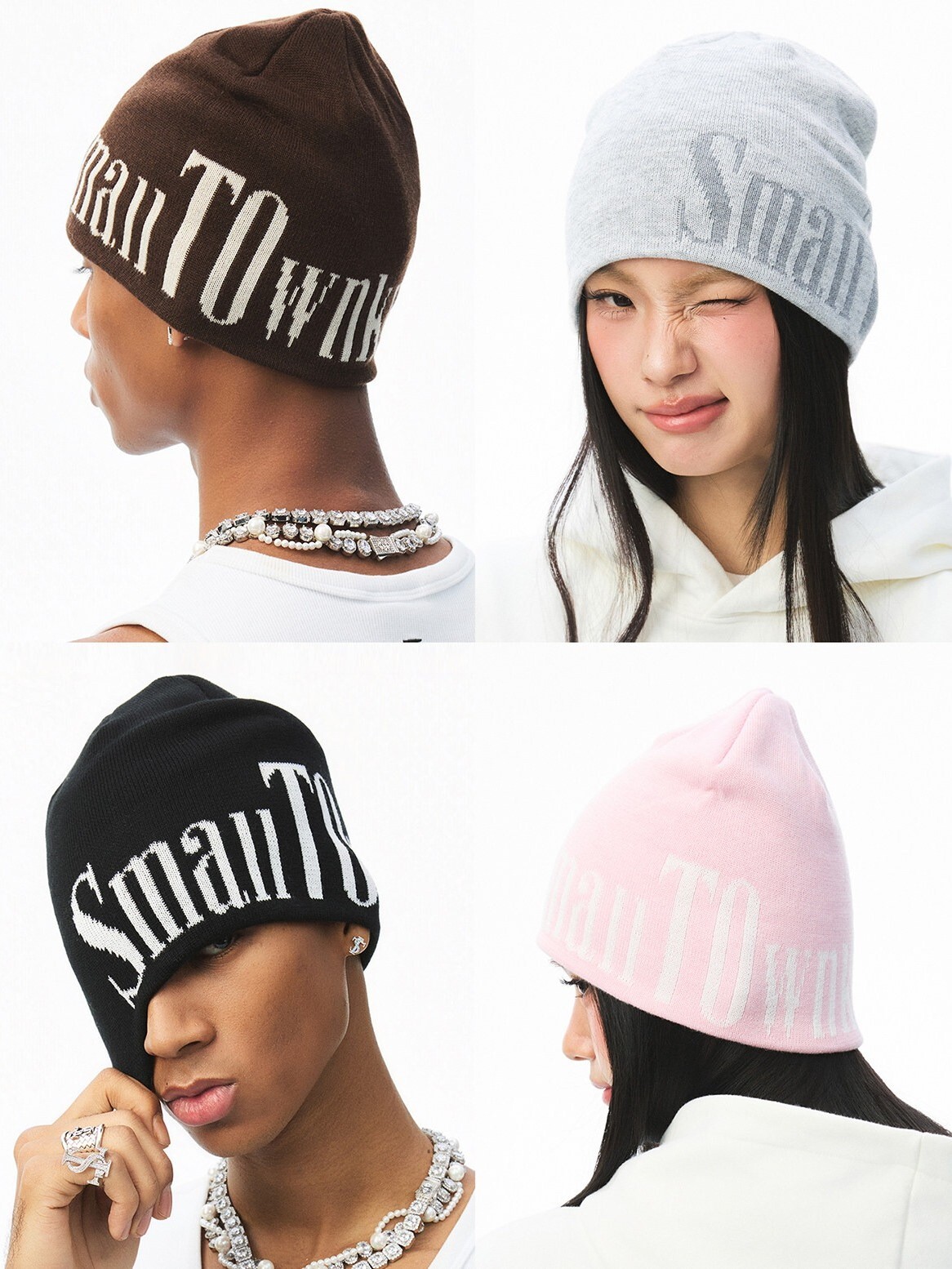 STK SmallTownKid 基礎字體Logo 無簷冷帽