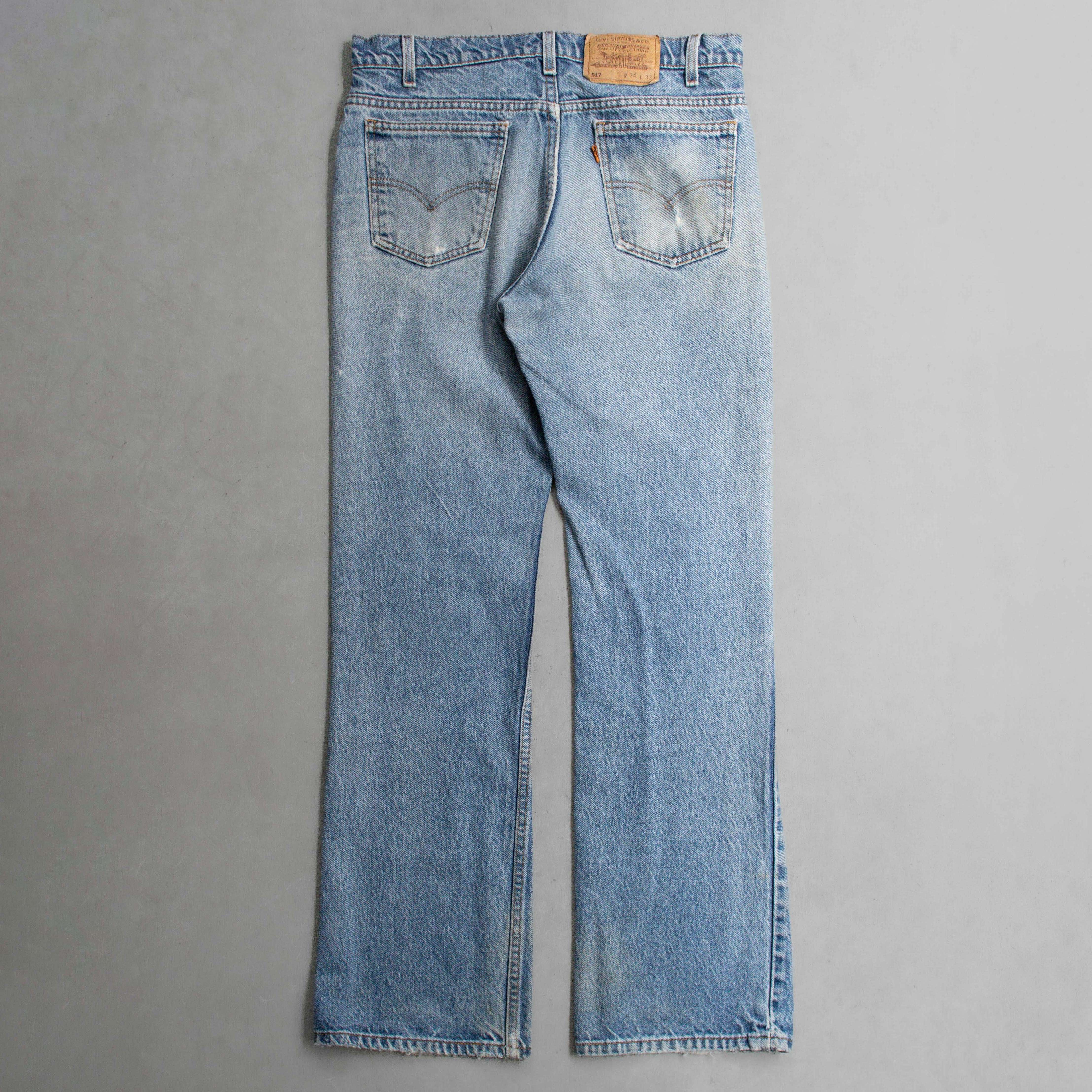 VINTAGE LEVIS 517 DENIM PANTS 美國製 靴型 喇叭 牛仔 丹寧 長褲 I