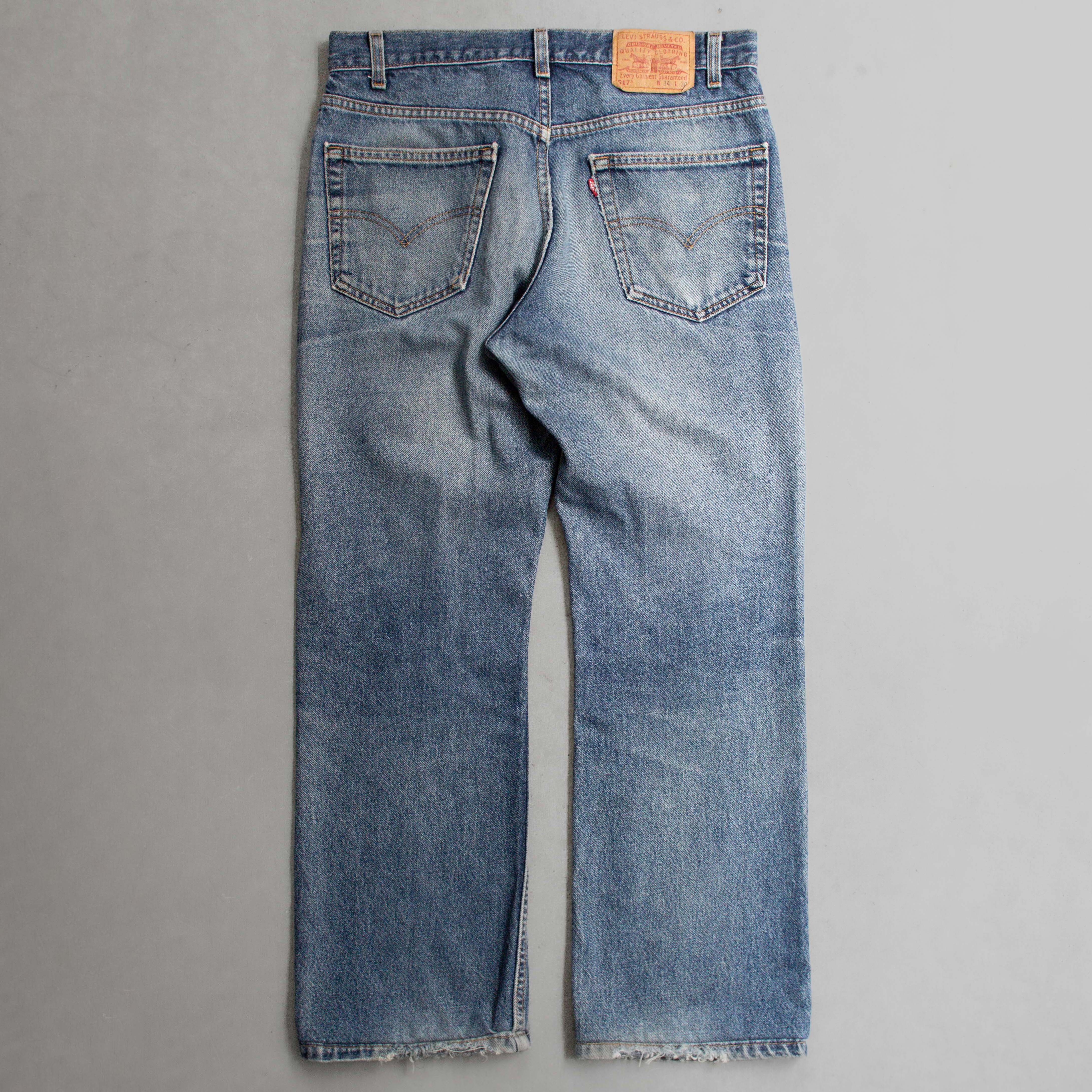 VINTAGE LEVIS 517 DENIM PANTS 美國製 靴型 喇叭 牛仔 丹寧 長褲 K