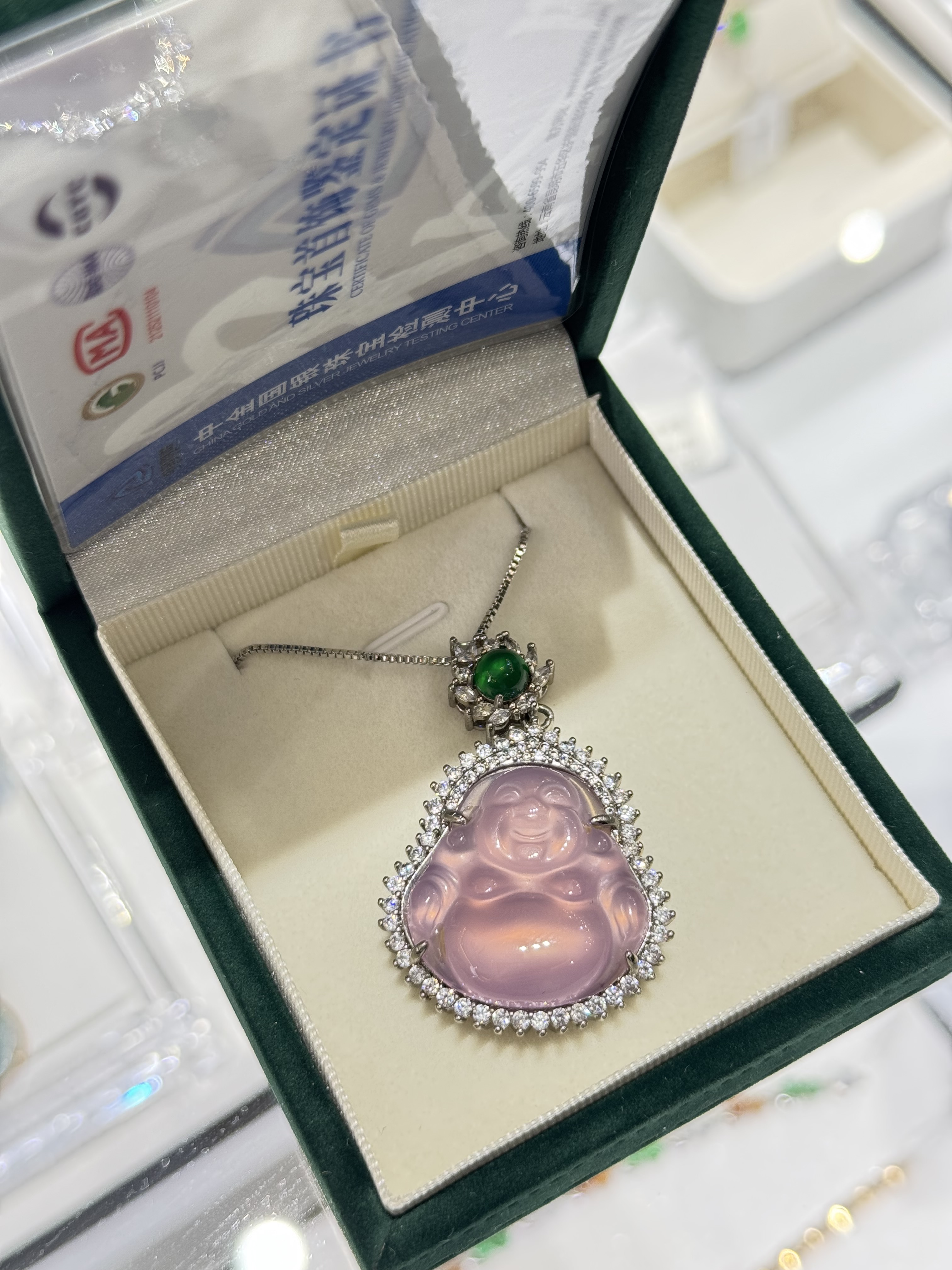 (6708)玉髓紫佛公（12）高49MM 寬31MM 厚11MM