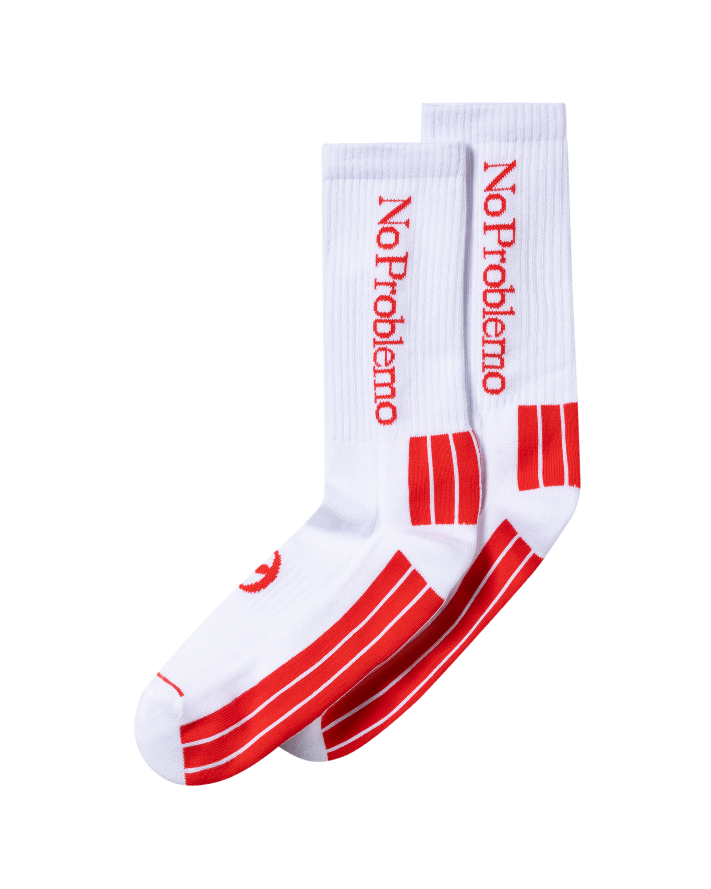 No Problemo｜No Problemo Sock "White/Red"