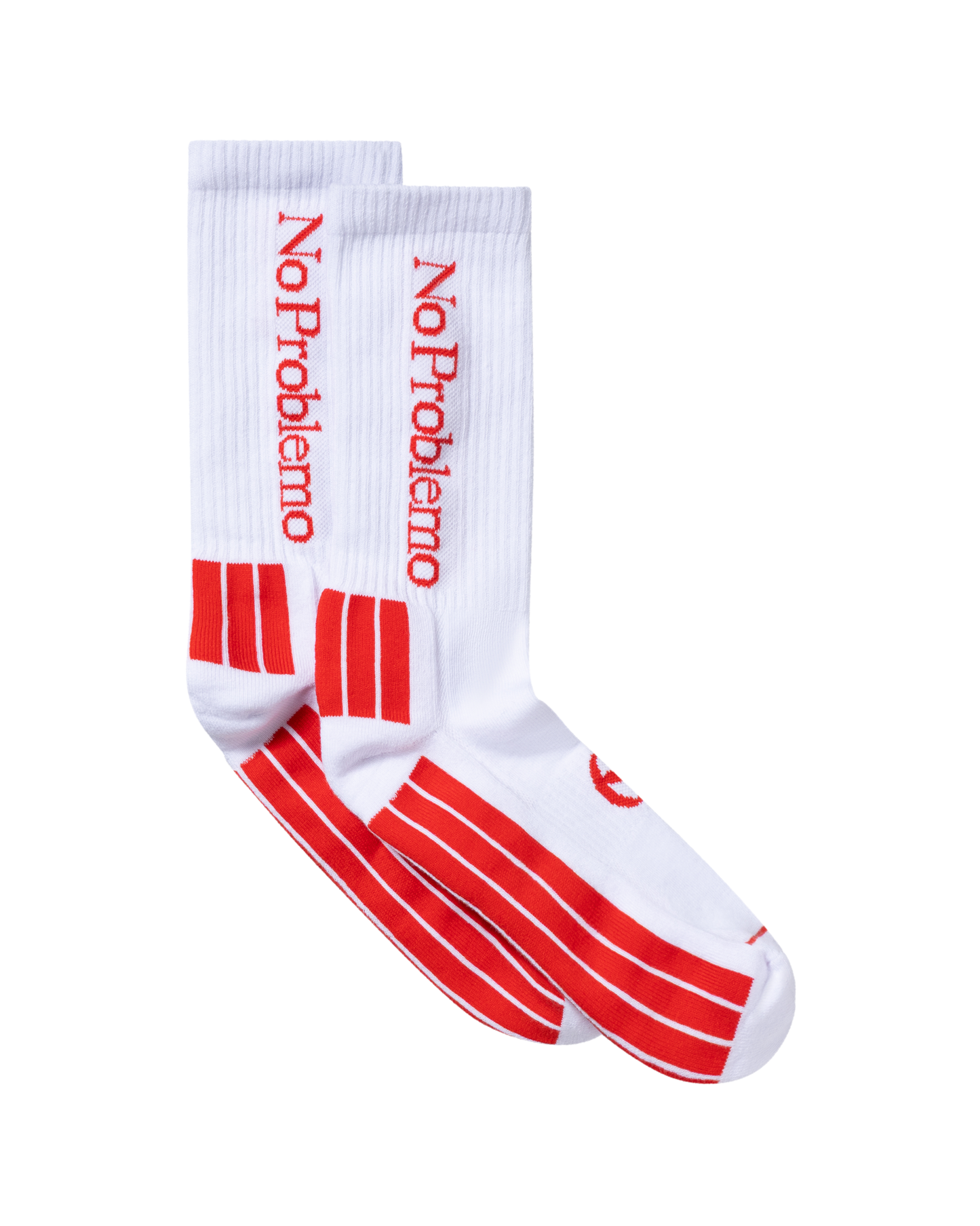 No Problemo｜No Problemo Sock "White/Red"