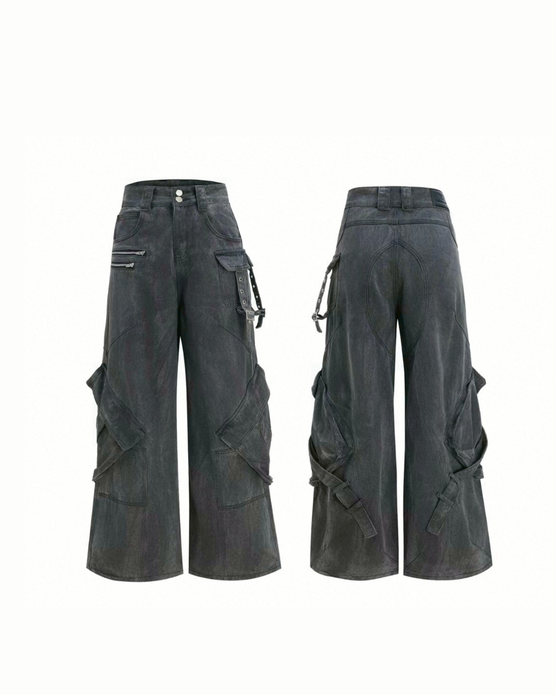 ARGUE 做舊 重工 大口袋 工裝 #牛仔褲