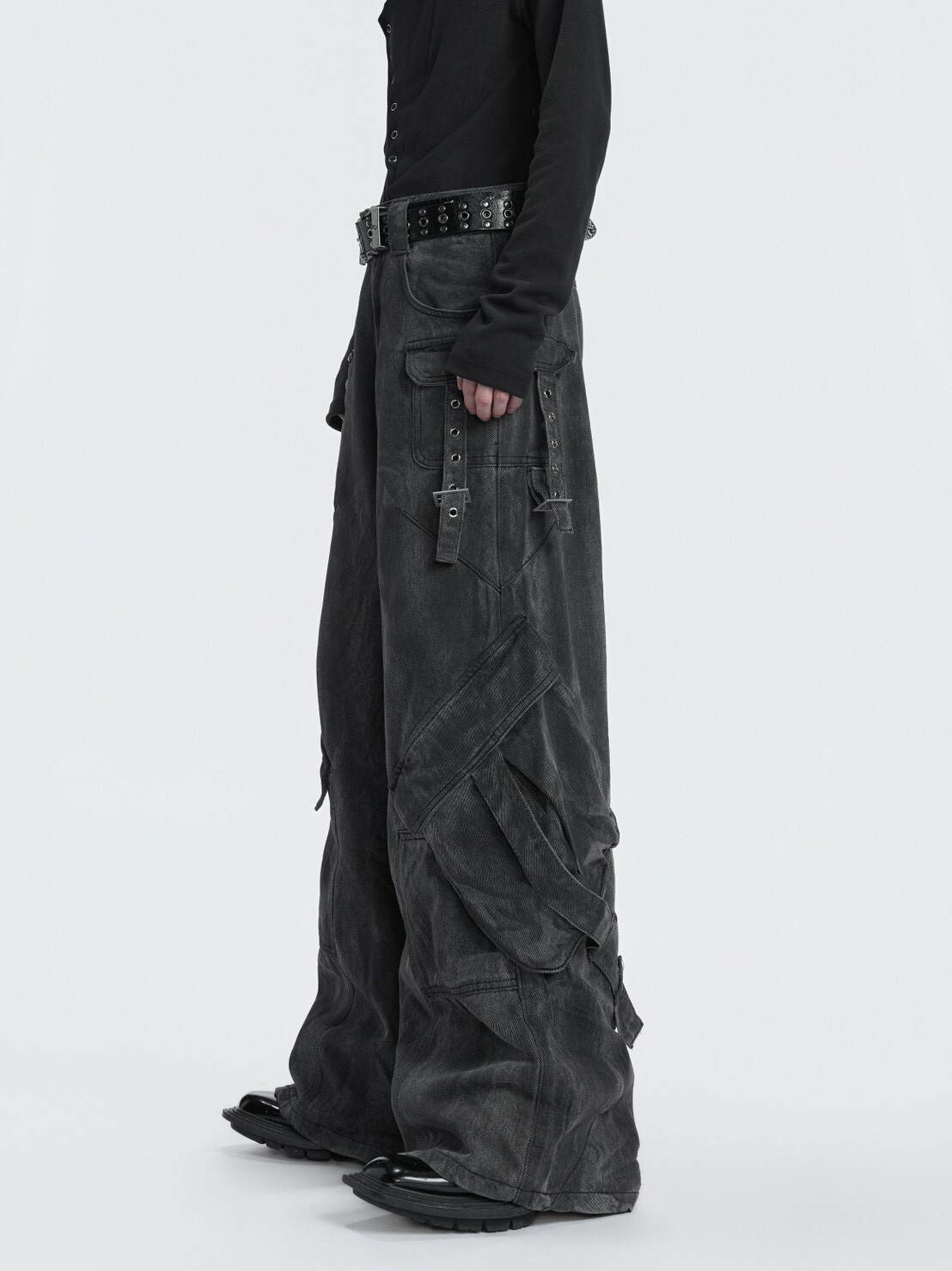 ARGUE 做舊 重工 大口袋 工裝 #牛仔褲