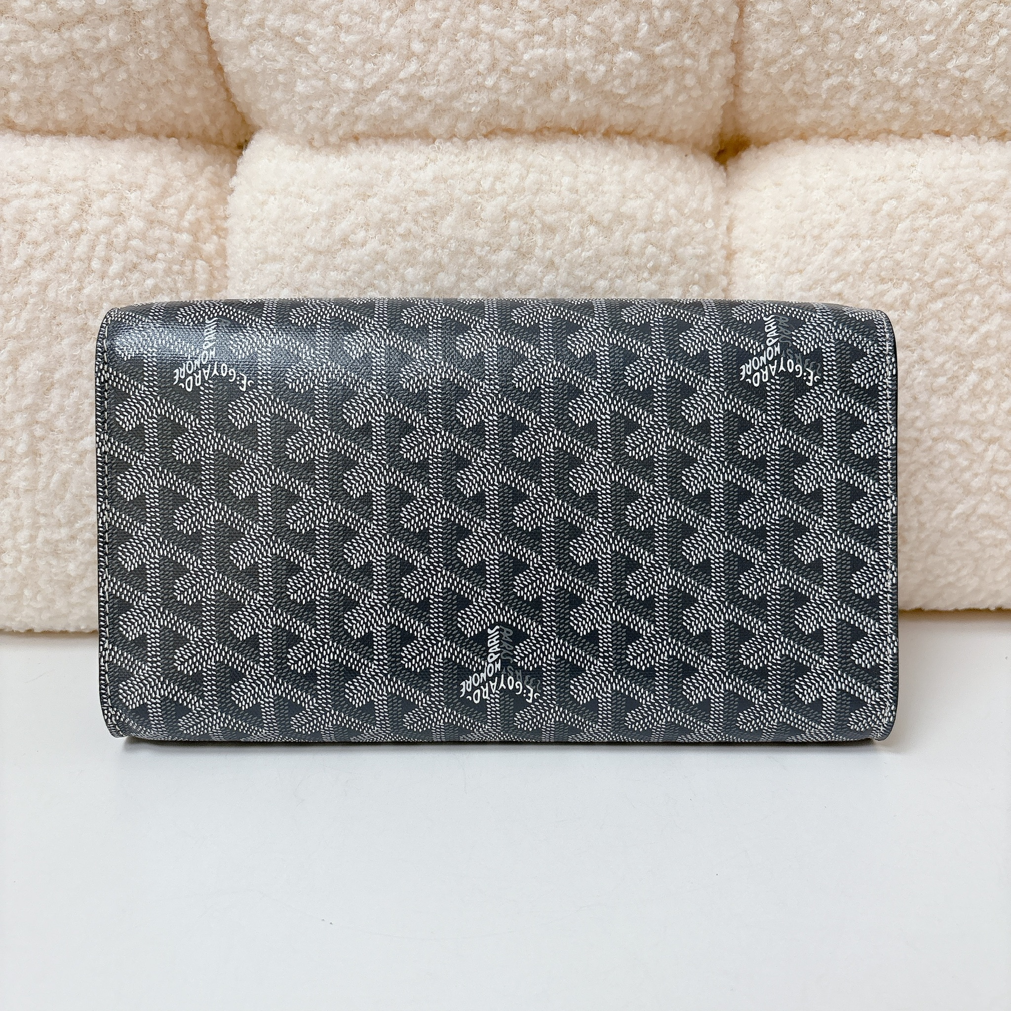 Goyard Monte-Carlo Bois Clutch - Grey / Shw