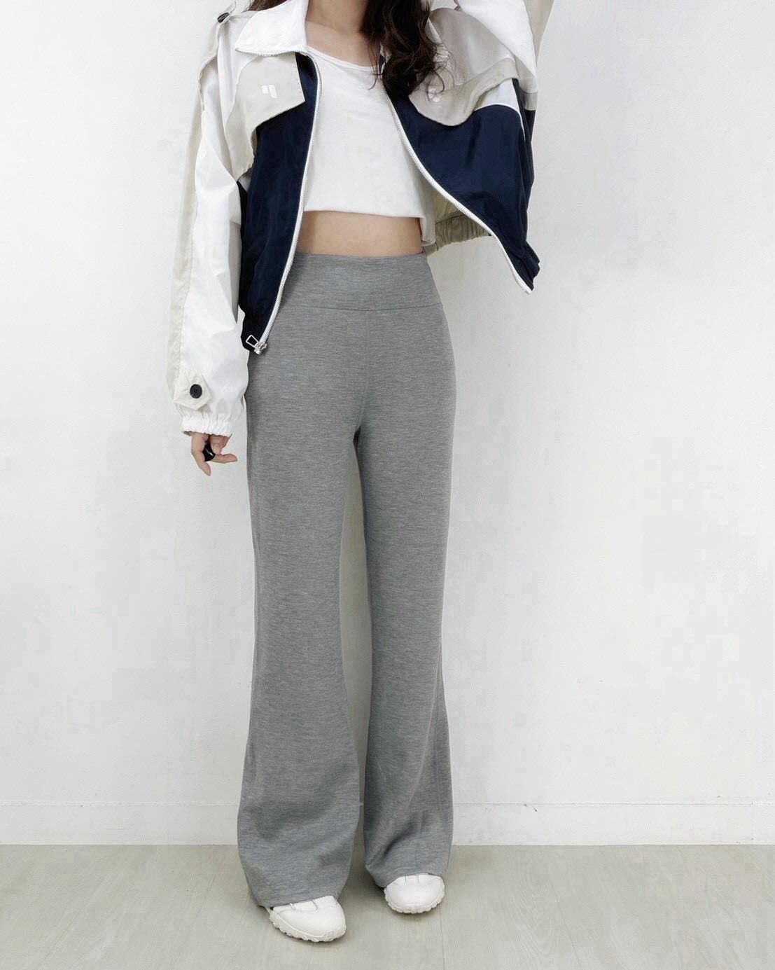 【顯瘦腿長的高腰包覆修身美型褲】（預購）