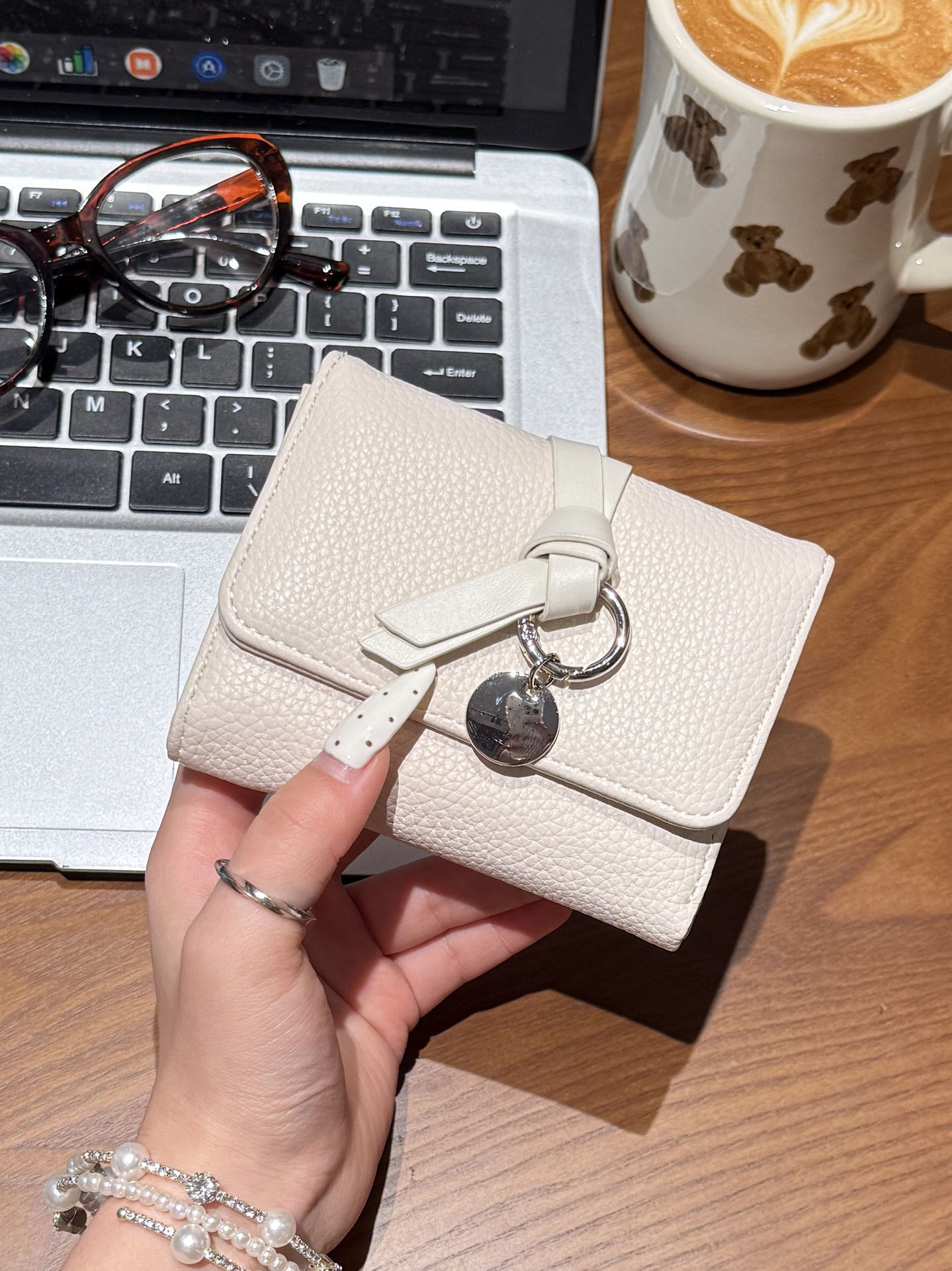 Korean Minimalist Tie-Strap Short Wallet