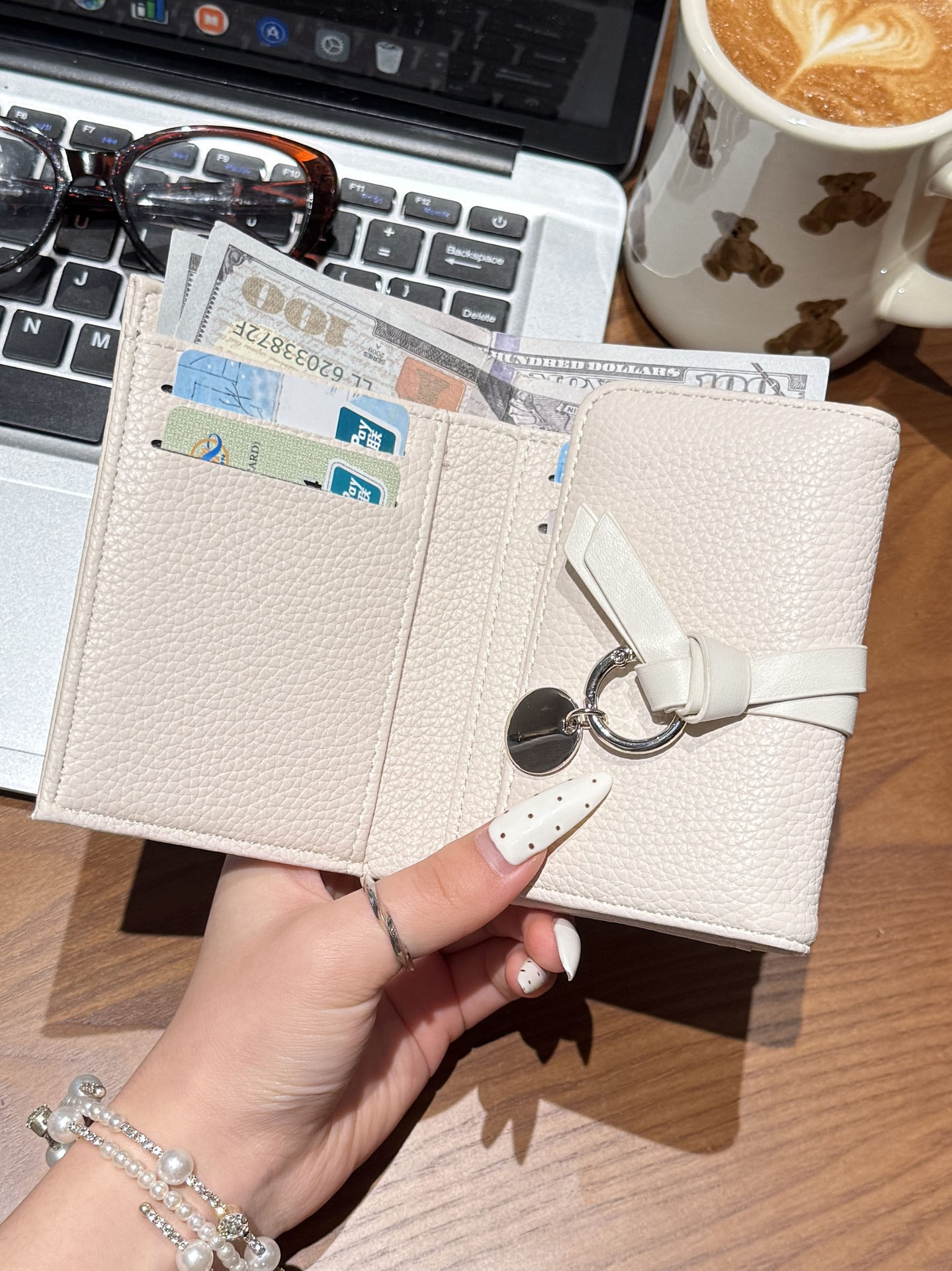 Korean Minimalist Tie-Strap Short Wallet