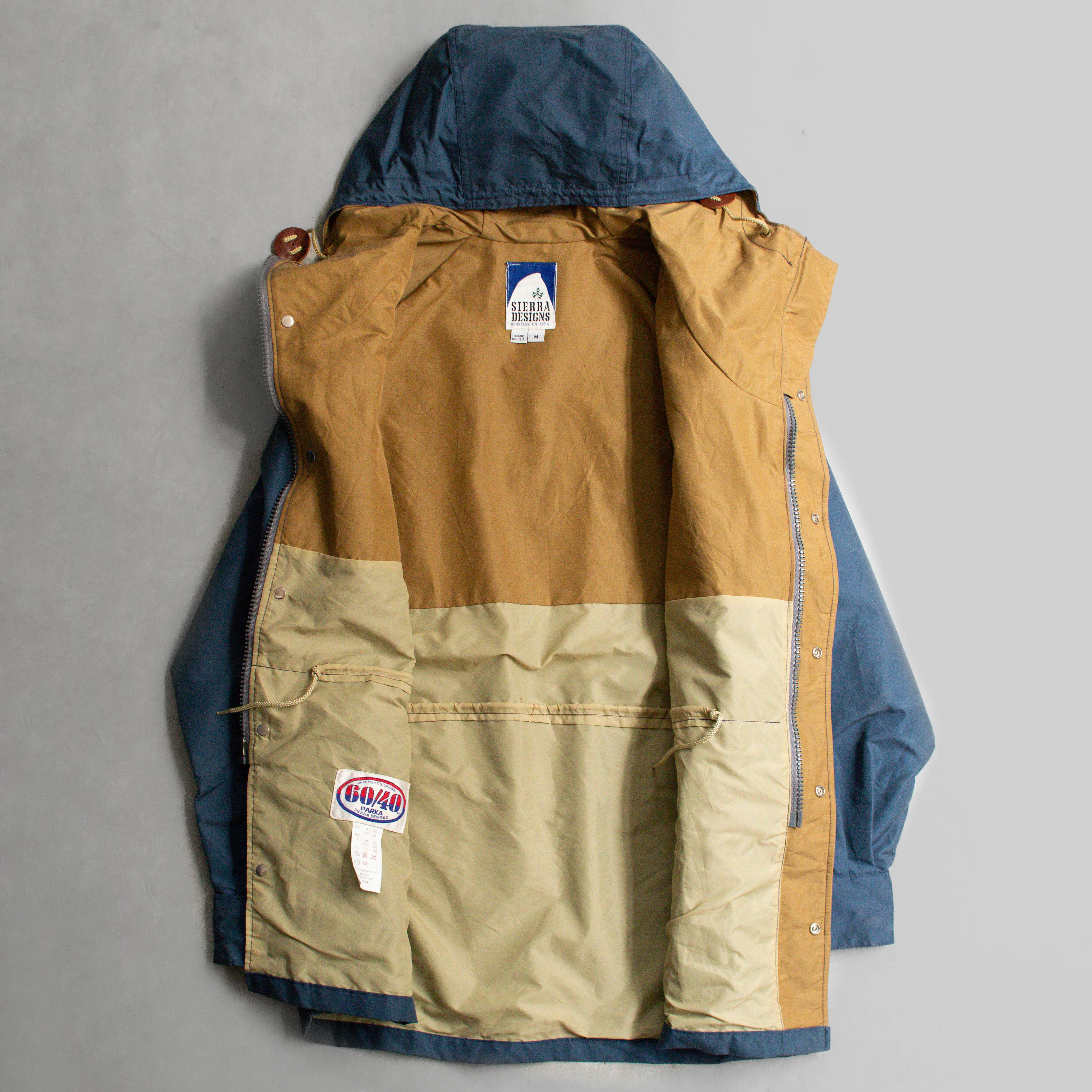SIERRA DESIGN 60/40 MOUNTAIN PARKA 美國製 灰藍 登山 短大衣 外套