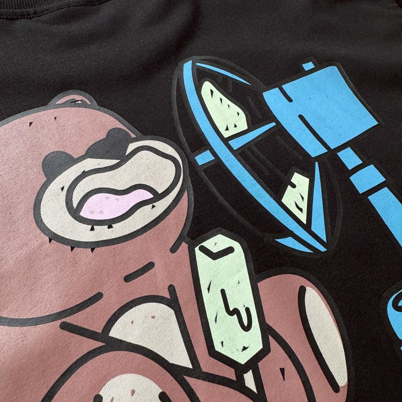 HEAT 電扇小熊短T 18944