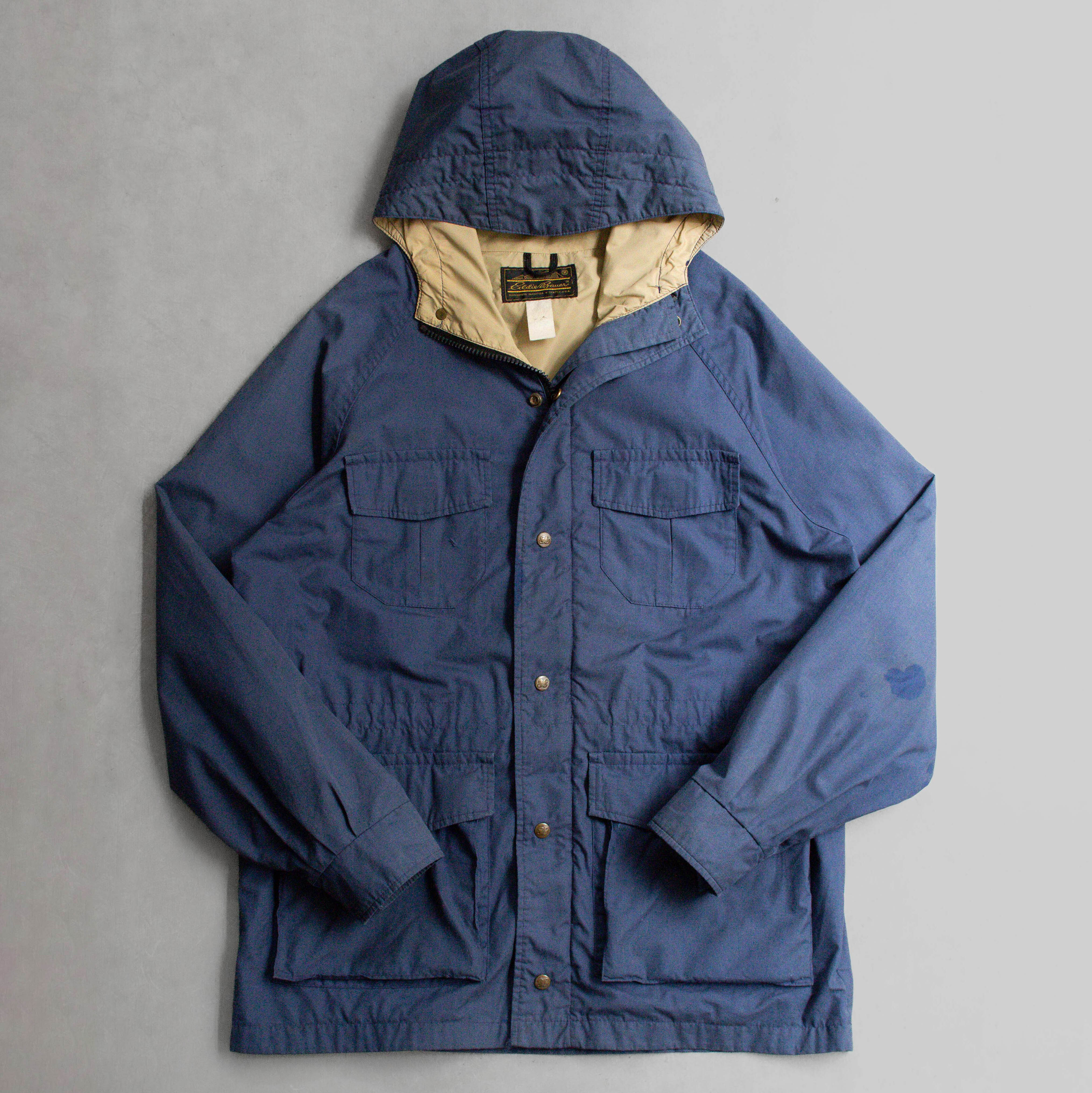 EDDIE BAUER MOUNTAIN PARKA 美國 深藍 登山 短大衣 外套