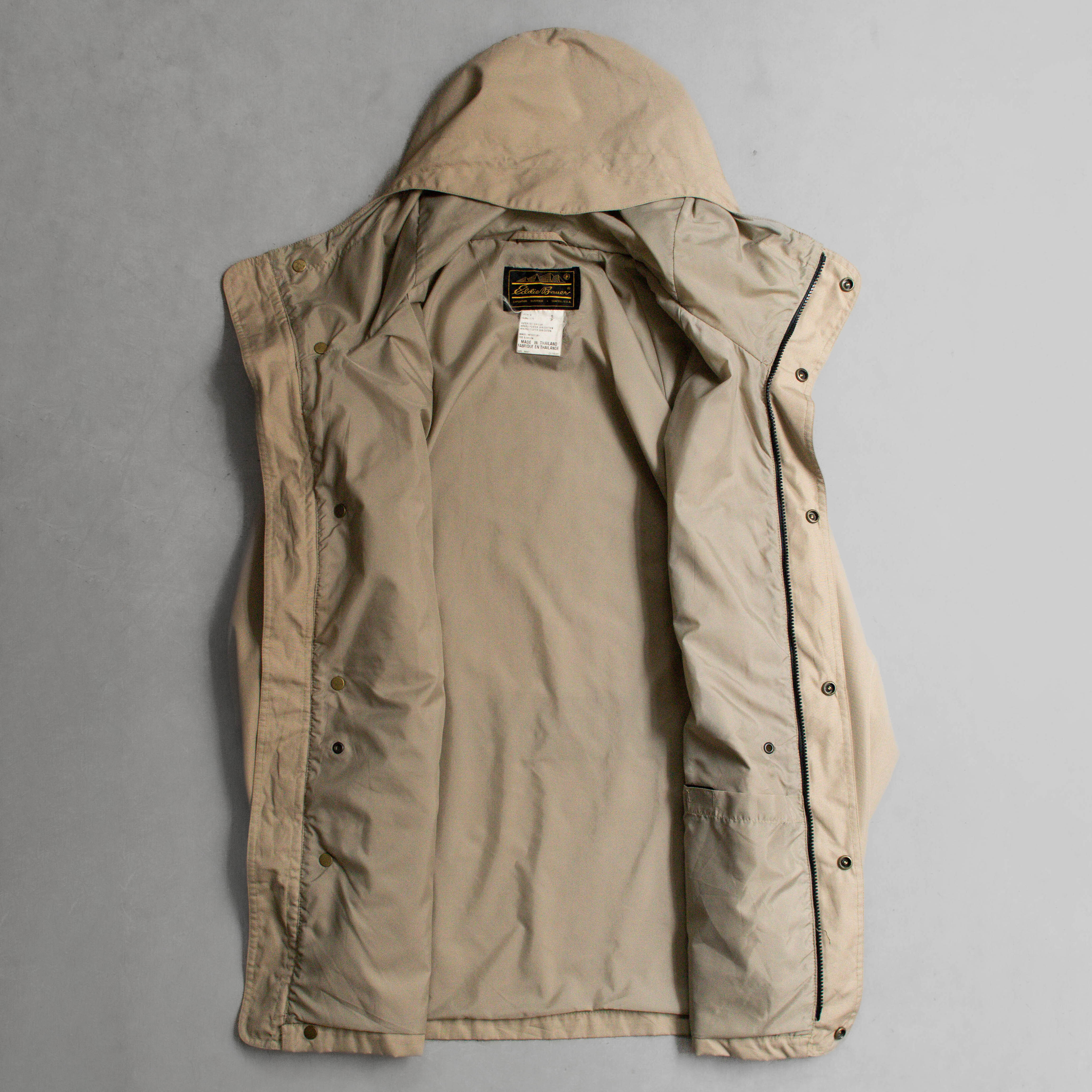 EDDIE BAUER MOUNTAIN PARKA 美國 卡其 登山 短大衣 外套