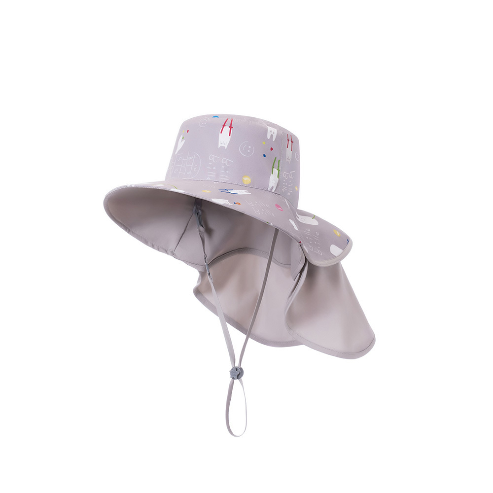 台灣BrilleBrille UPF50+物理防曬鬆緊版尾巴可收放型防曬帽 - 歡樂童玩節 (禮盒包裝)