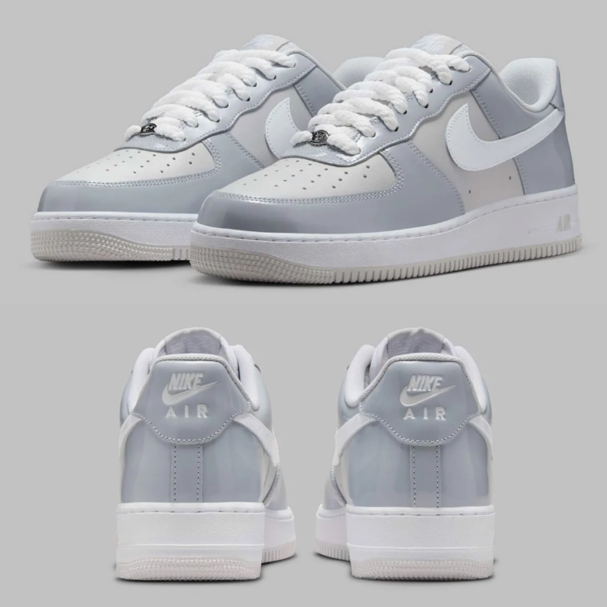 (預訂) Nike Air Force 1 Low - Wolf Grey Rope Laces