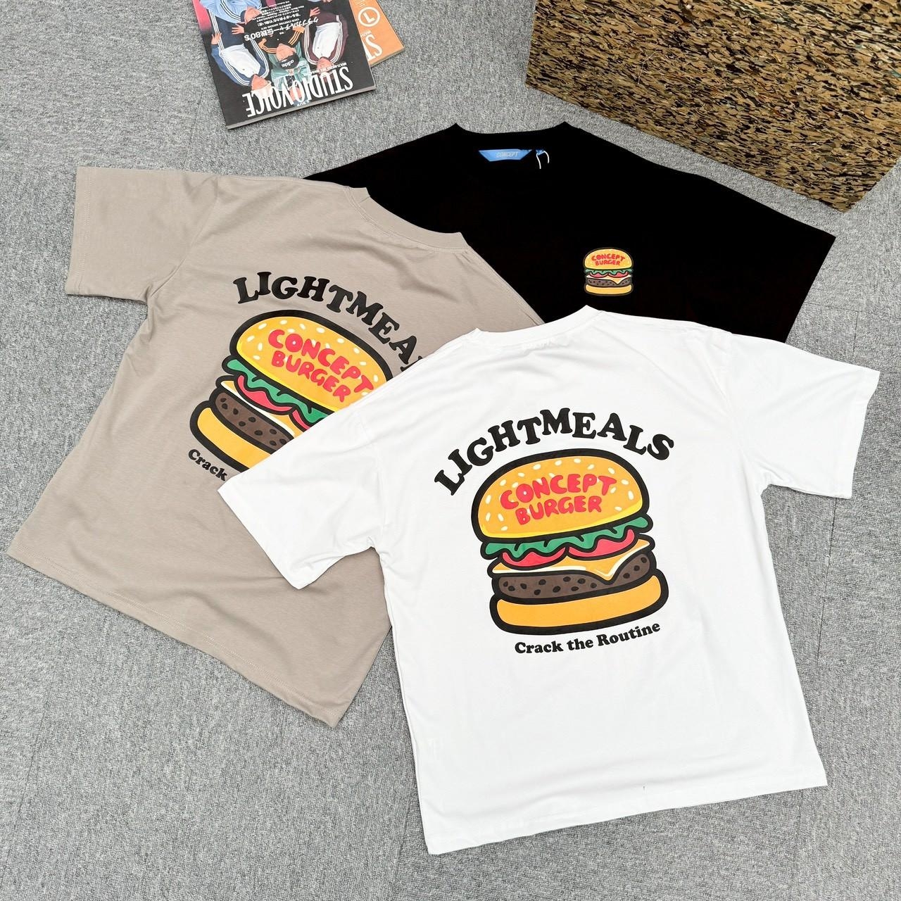 LIGHTMEALS漢堡印花短T 18952