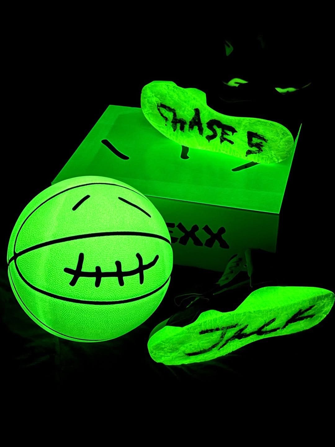 Chase B x Travis Scott x Jordan Jumpman Jack "CJ1 T-Rexx" 倒鉤 聯名 夜光熊猫 螢光 黑綠 IH7971001