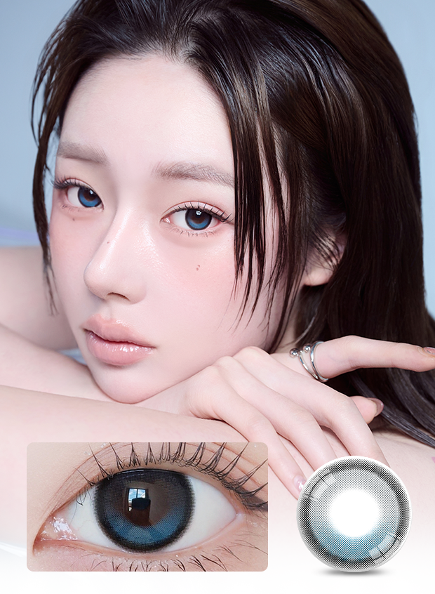 [月拋]LensVery Zero Turn Noowner 1 Month Clear Blue 彩妝隱形眼鏡｜2片盒