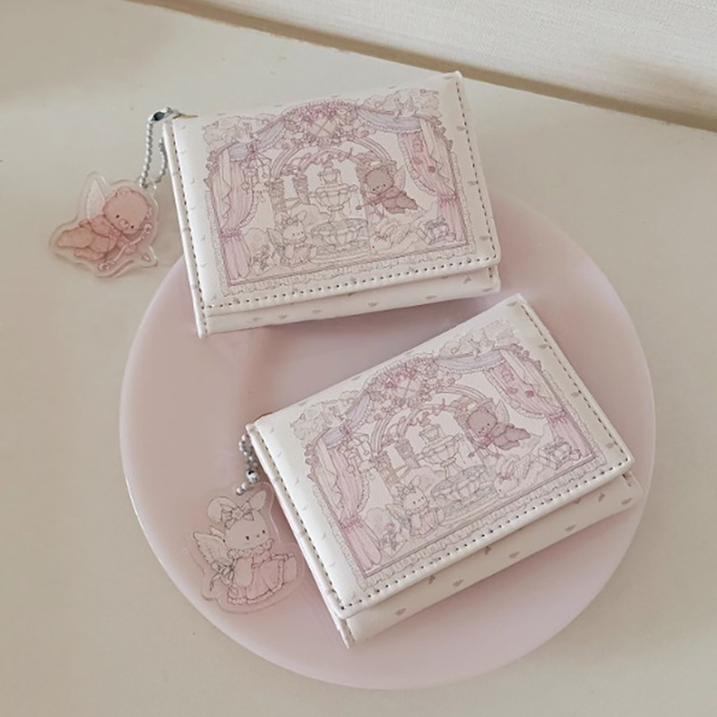 Pink Cute Girly Tri-Fold Wallet