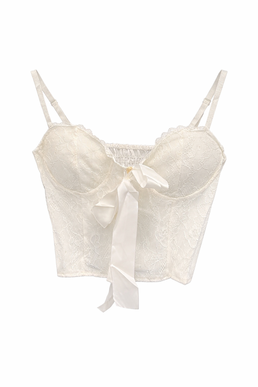 NEW蕾絲蝴蝶結緞帶胸墊小可愛