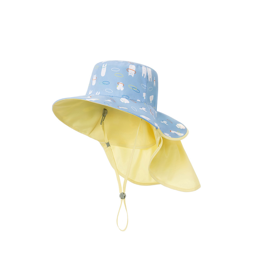 台灣BrilleBrille UPF50+物理防曬鬆緊版尾巴可收放型防曬帽 - 咘哩套圈圈 (禮盒包裝)