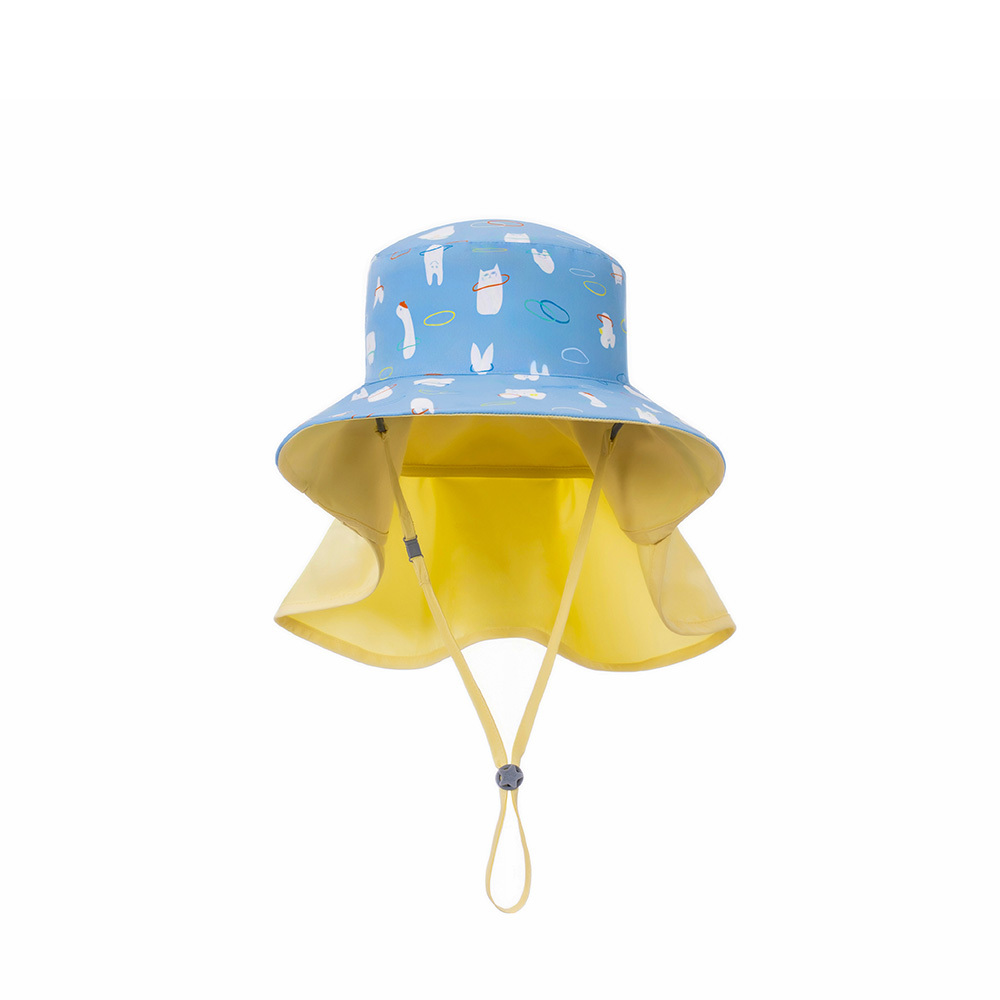 台灣BrilleBrille UPF50+物理防曬鬆緊版尾巴可收放型防曬帽 - 咘哩套圈圈 (禮盒包裝)