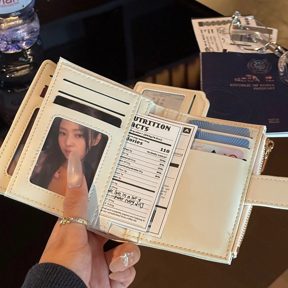 Korean Style Stone Pattern Short Wallet