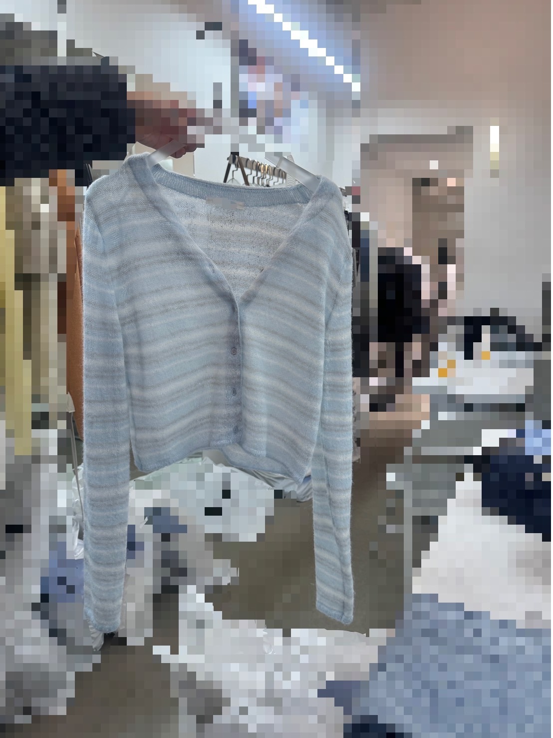 (現貨)🇰🇷#AL49 可可愛愛條紋外套(黃/藍)