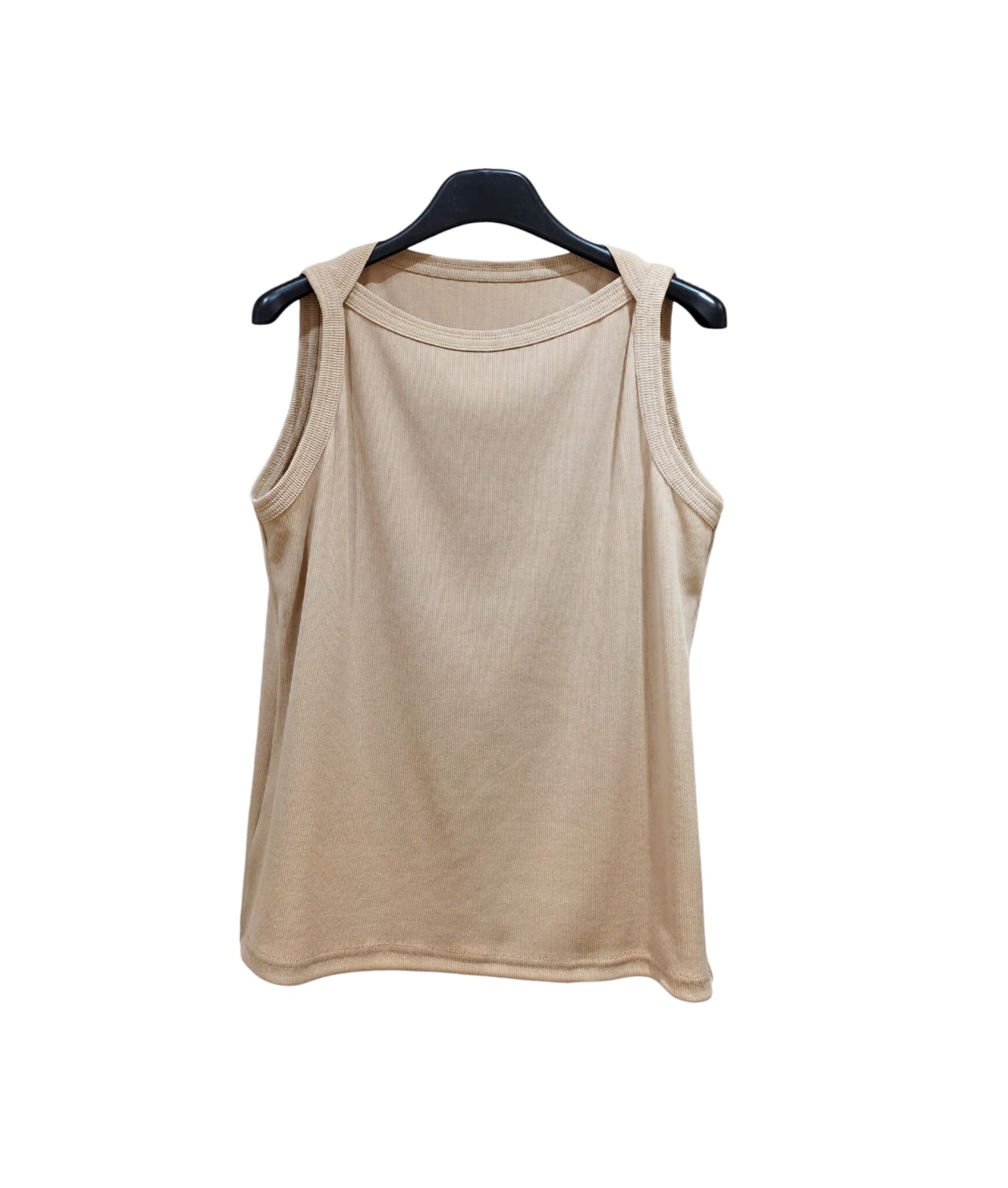 A6 #23370 益力多形坑紋背心 - 黃色