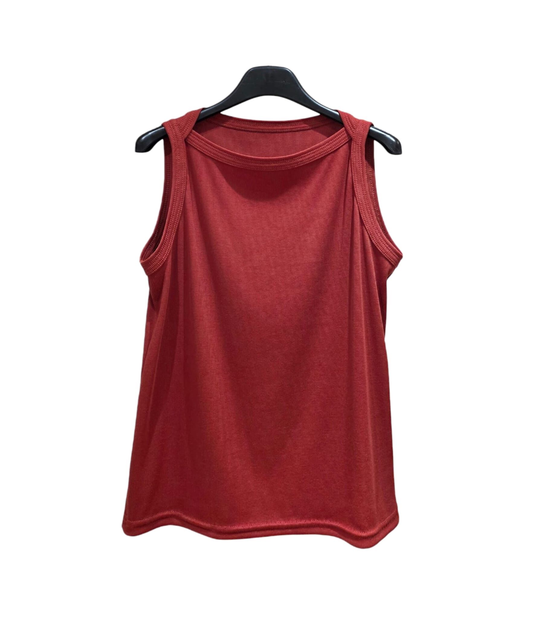 A7 #23370 益力多形坑紋背心 - 紅色