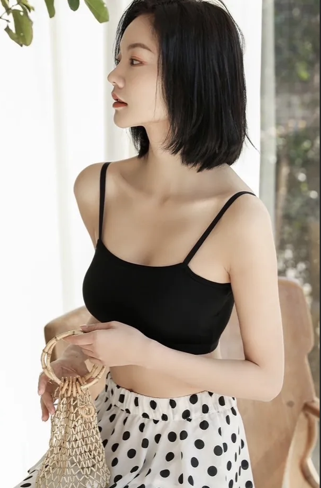 基本肩可調短版小可愛 1608*