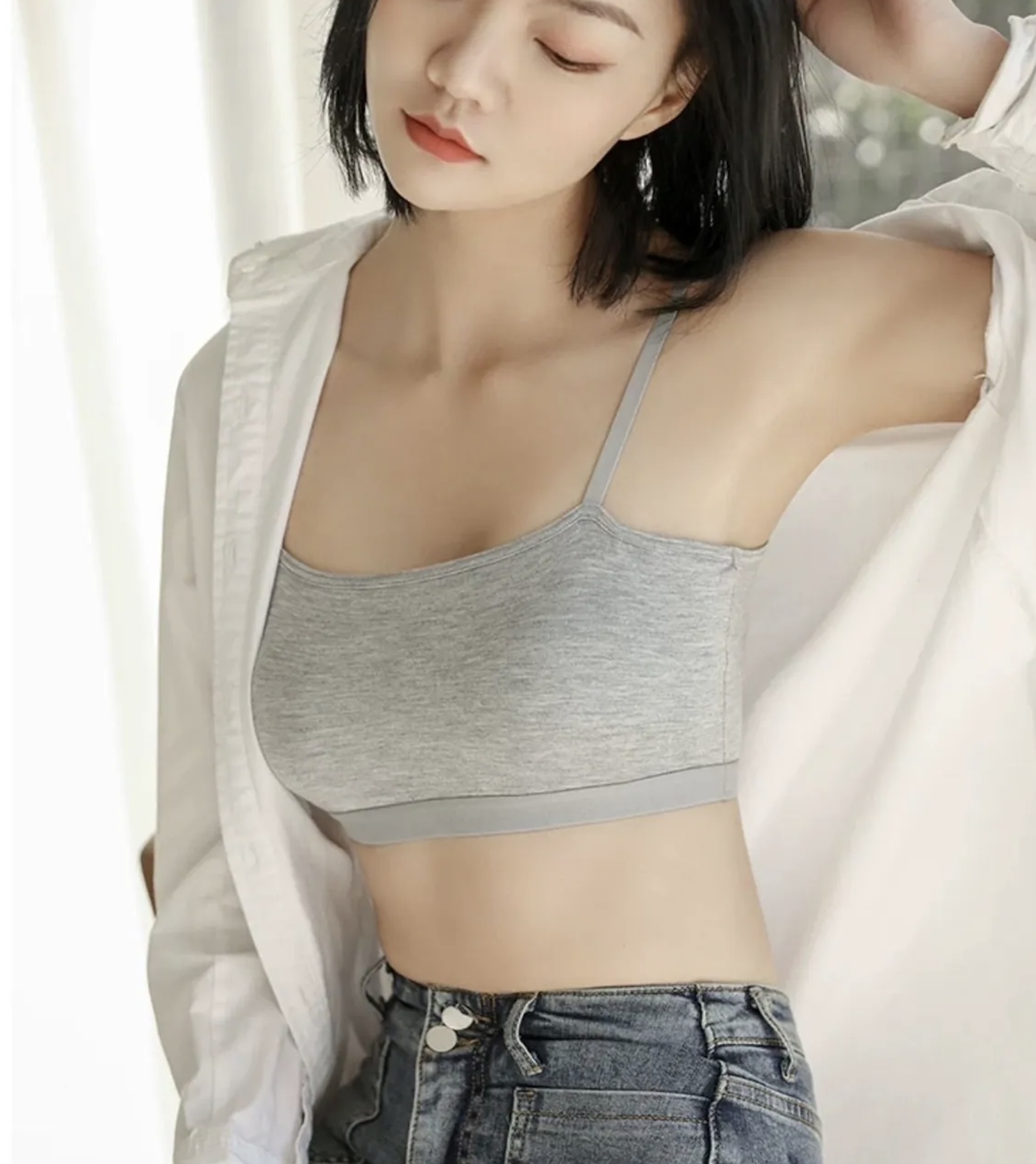 基本肩可調短版小可愛 1608*