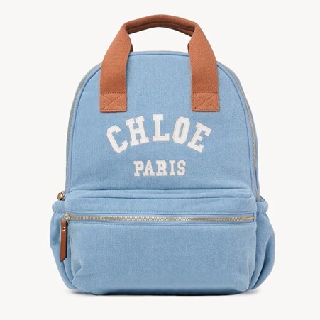 1FF0101-466 [CHLOE] Kids' Backpack Denim Blue (SS26) #CH26SB20867Z10 (B-EU-E)
