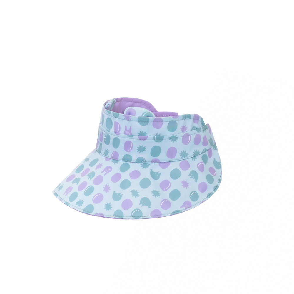 台灣BrilleBrille UPF50+物理防曬鬆緊版雙面中空帽 - 泡泡水球 (大人也可戴) (禮盒包裝)