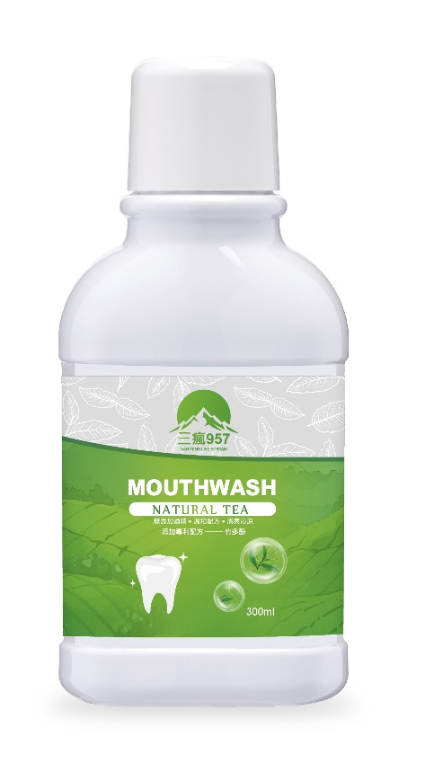 0305TW14-台灣保健品-三瘋嚴選綠茶清新薄荷漱口水300ml（E14）