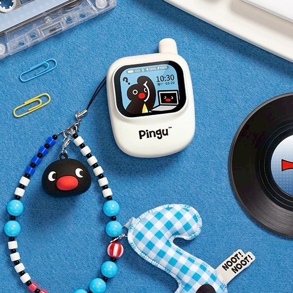 企鵝家族 PINGU 螢幕造型 藍芽耳機 🎧 (有配件版)