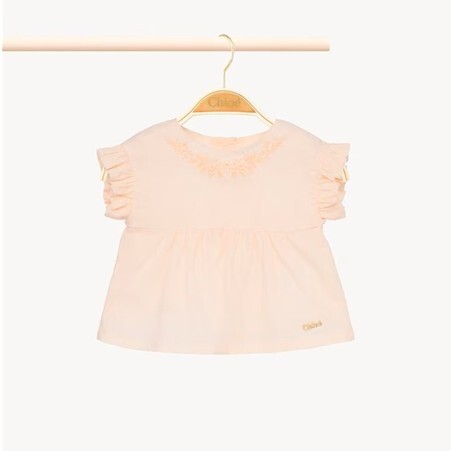 1FF0101-480 [CHLOE] Baby Top & Bloomers Gift Set Pink Pastel (SS26) #CH26SB20923440 (C-EU-E)
