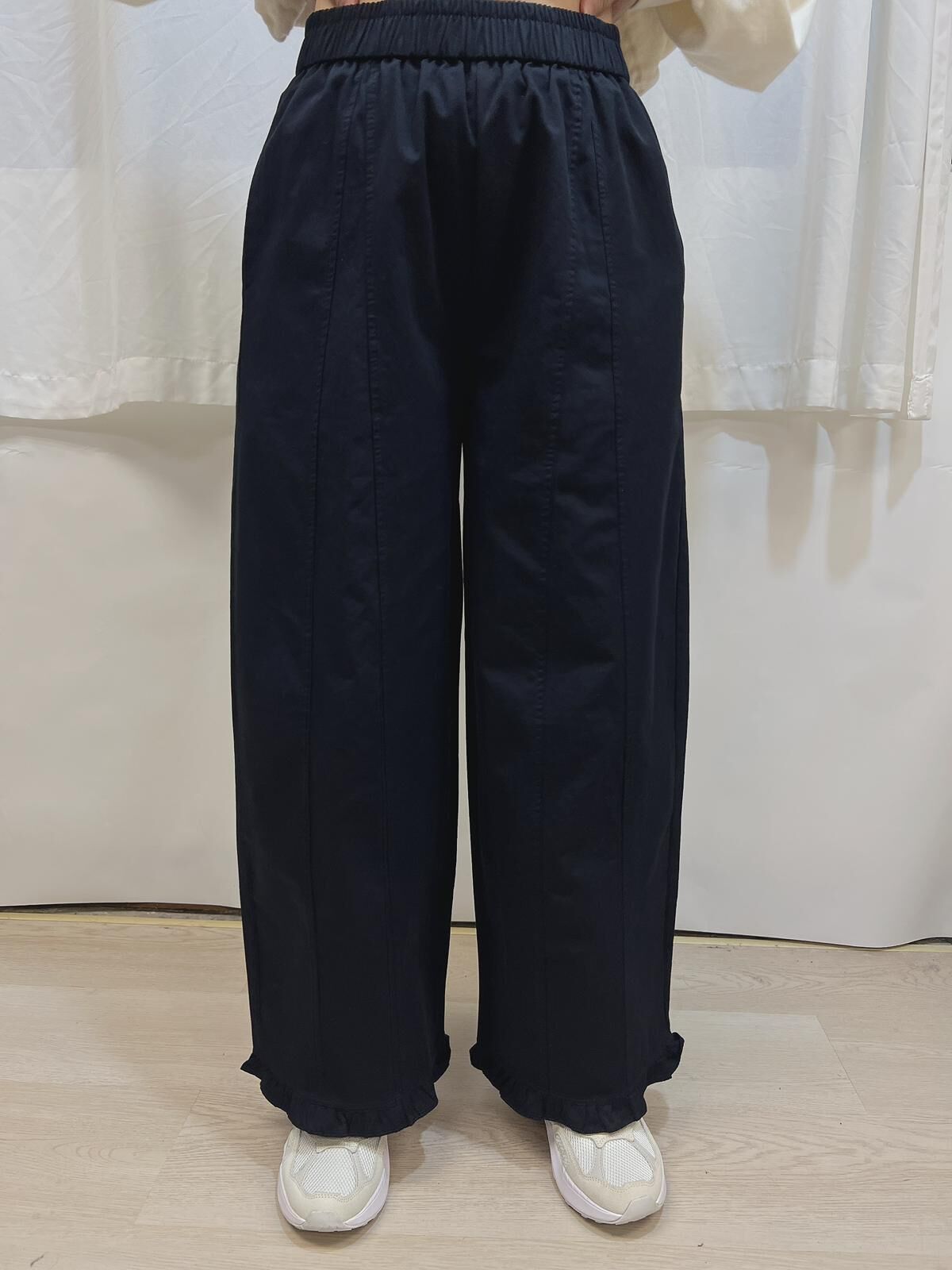 TE 荷葉邊寬鬆褲