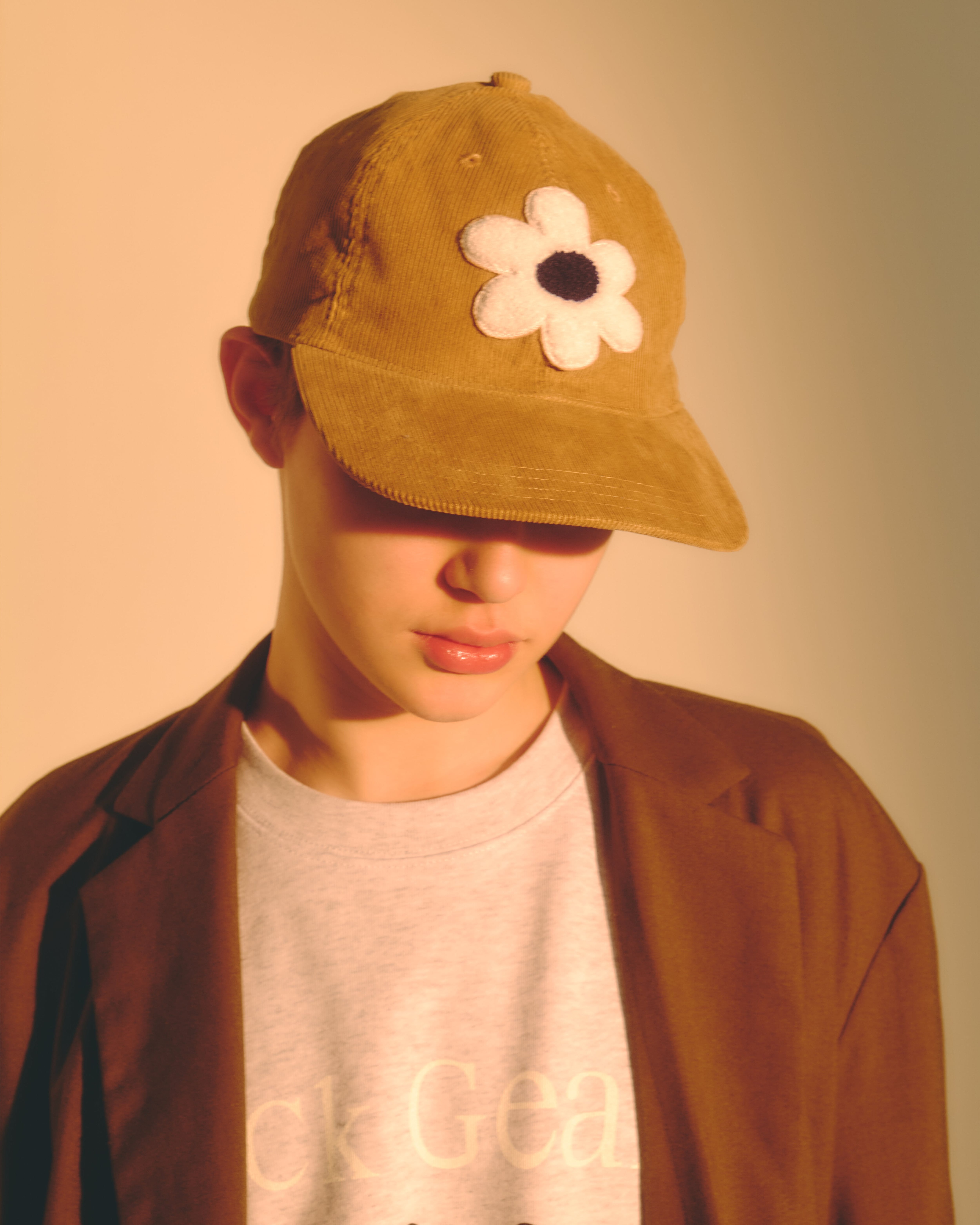 NICK GEAR - Flower Chenille Corduroy Cap