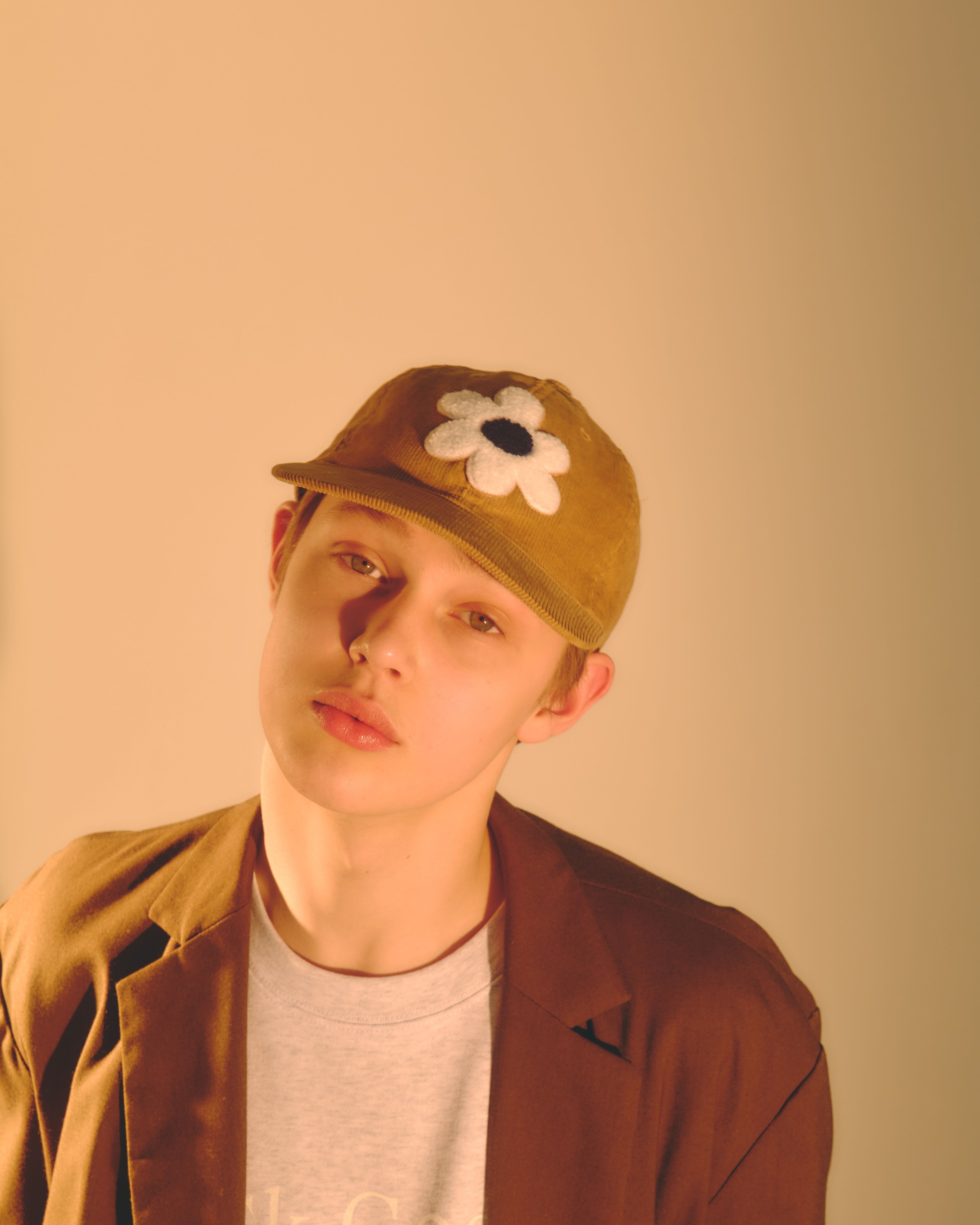 NICK GEAR - Flower Chenille Corduroy Cap