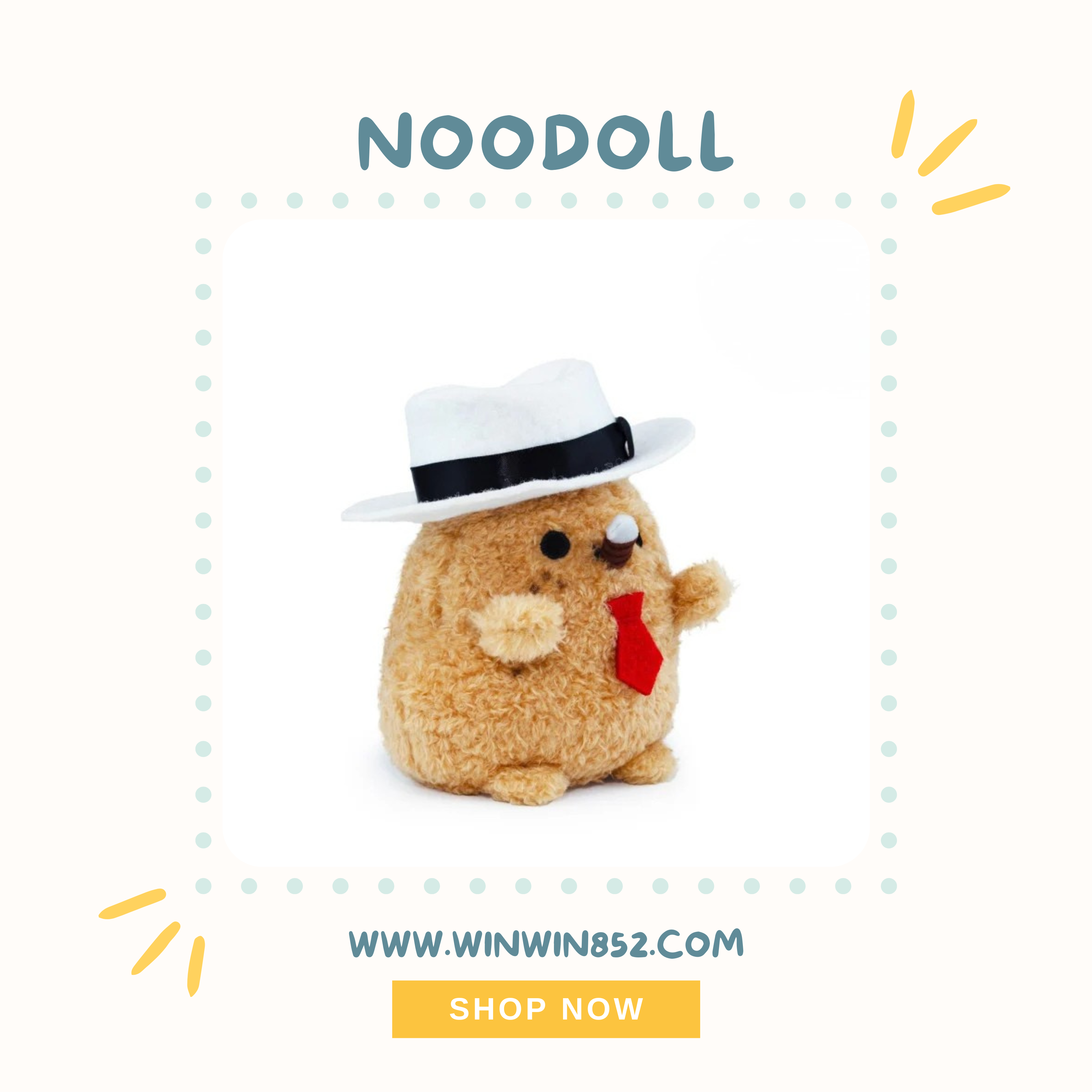 Noodoll Don Ricespud Mini Sitting Plush Toy