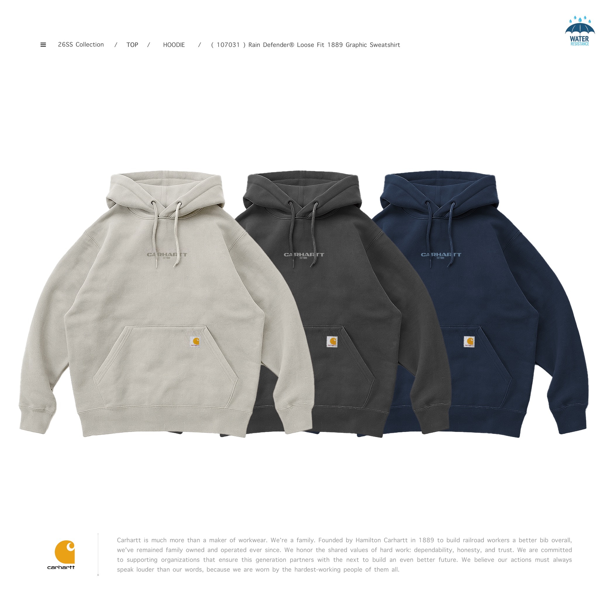 Carhartt - ( 107031 ) Rain Defender® Loose Fit 1889 Graphic Sweatshirt