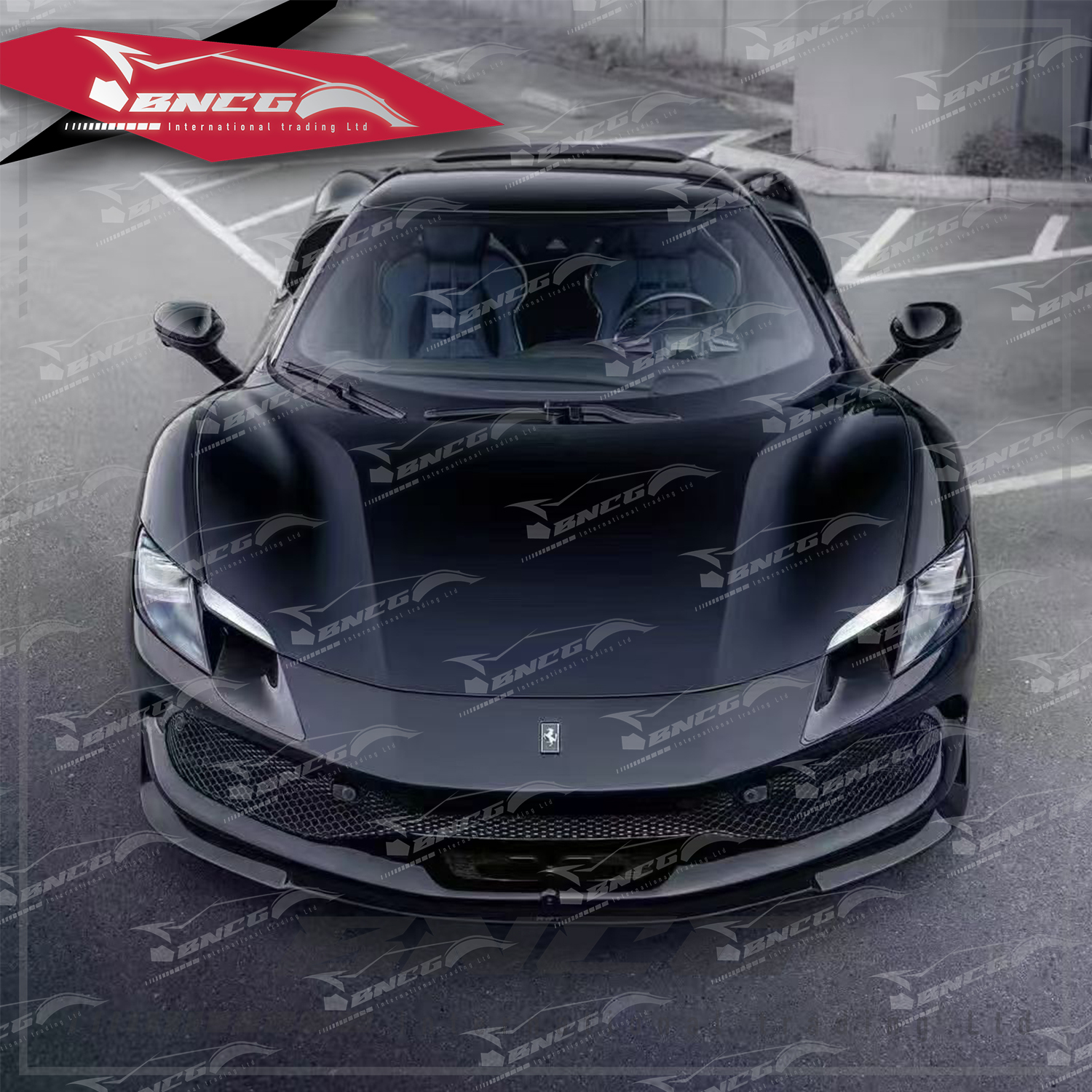 法拉利 Ferrari 296GTB RYFT款 乾碳纖維 空力套件 改裝 前導流 側裙 後導流 尾翼