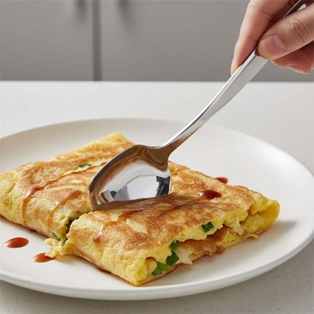 GELLIS鵲利仕平底導角鏟勺_切食蛋餅/拌炒炒飯/喝湯均適用