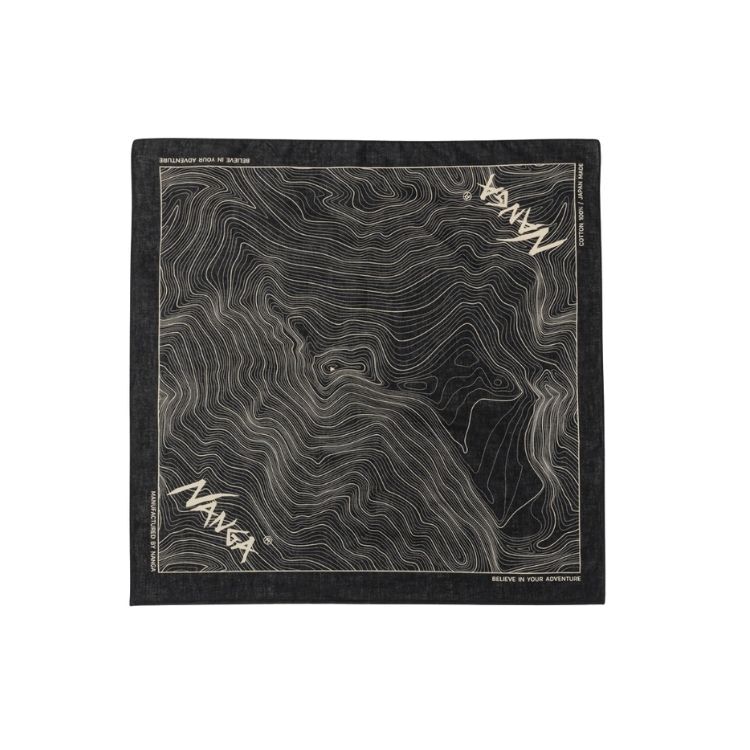 NANGA PARBAT CONTOUR MAP BANDANNA