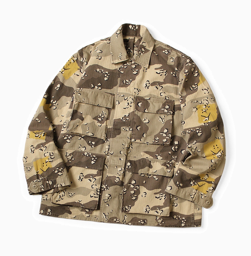 KAPITAL 2026 Cotton Herringbone PECKISH Chocolate Chip Camo Army JACKET - PRE ORDER ITEM (預訂中)