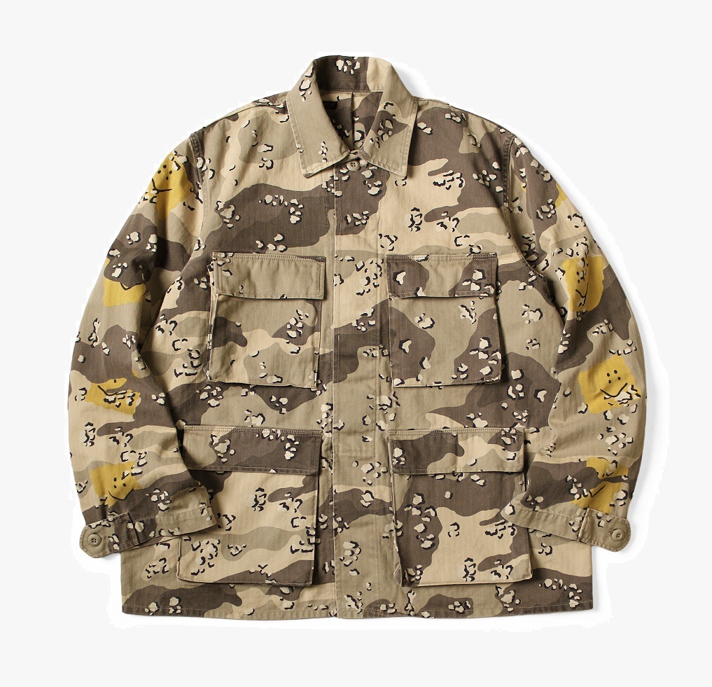 KAPITAL 2026 Cotton Herringbone PECKISH Chocolate Chip Camo Army JACKET - PRE ORDER ITEM (預訂中)
