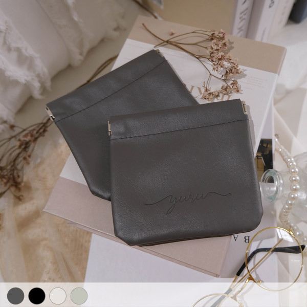 YURU皮革彈片收納包